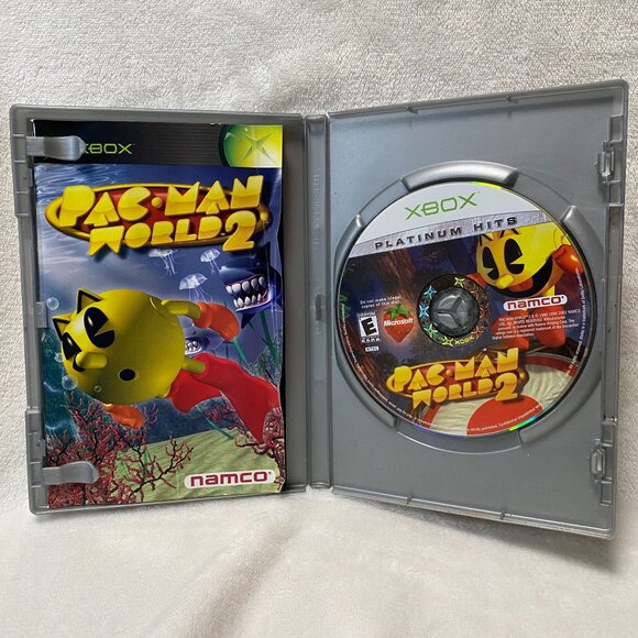 Pac-Man World 2Platinum Hits (Microsoft Xbox, 2002) CIB Tested - Picture 2 of 3